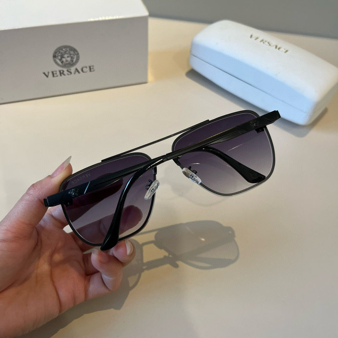Versace Polarized Fashion Silver Lens Sunglasses for Men & Women - detail image 6