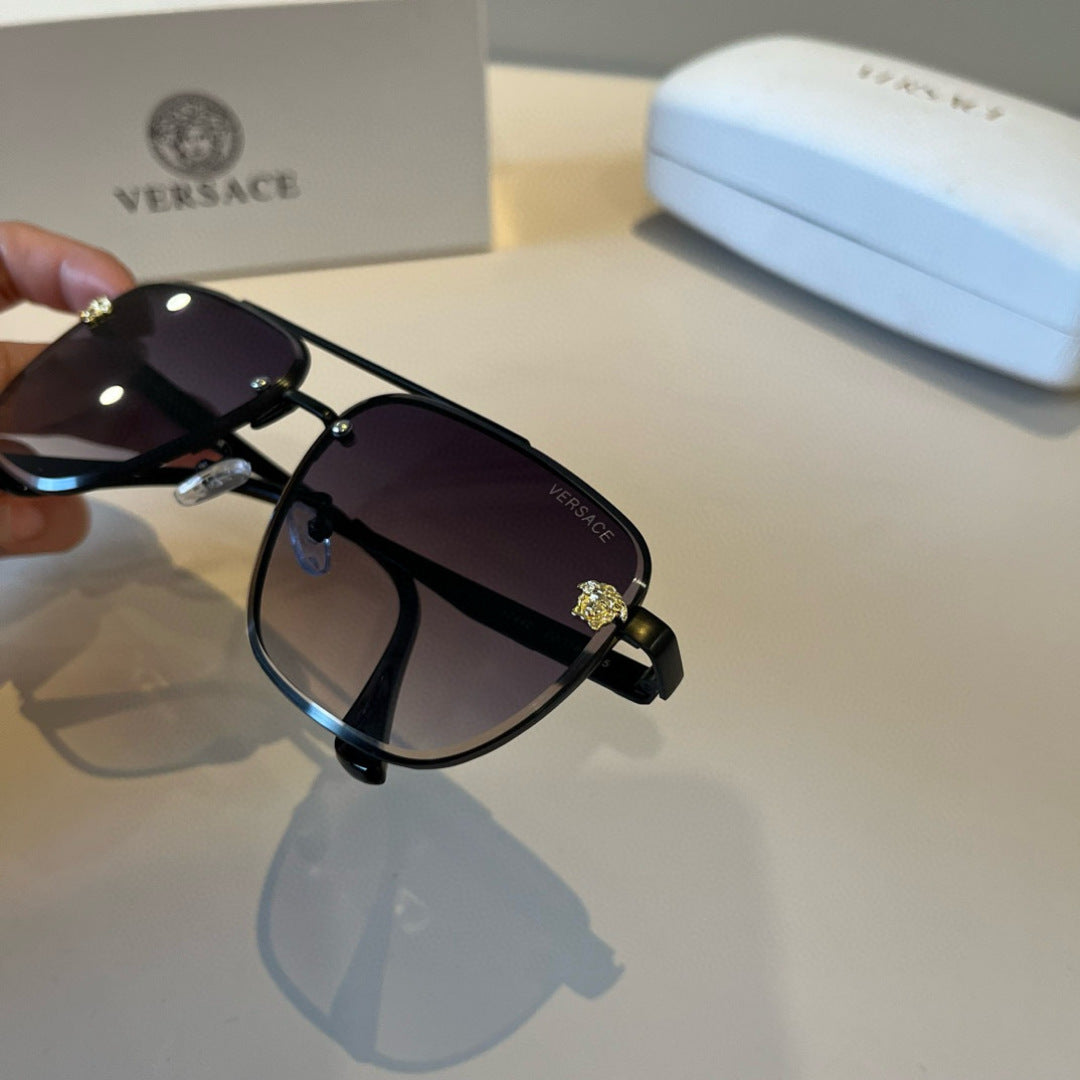 Versace Polarized Fashion Silver Lens Sunglasses for Men & Women - detail image 5