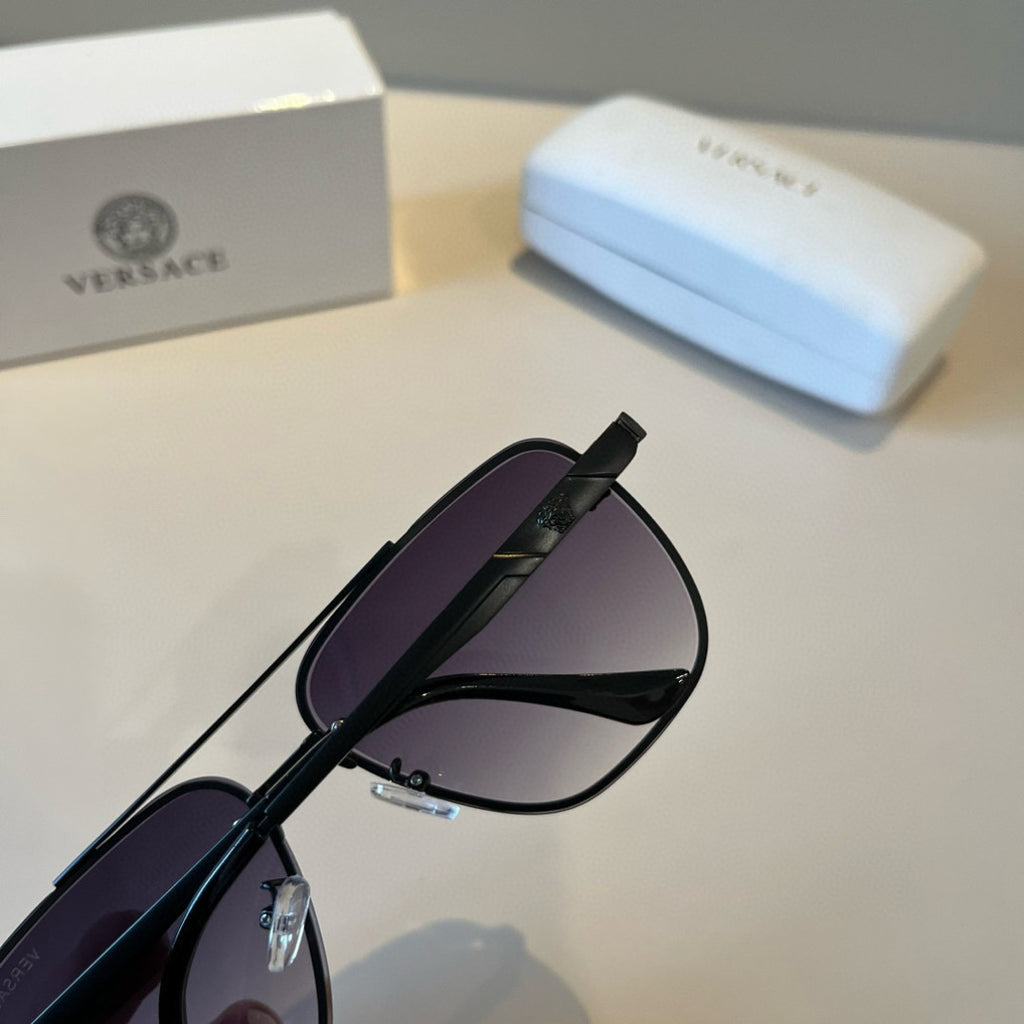 Versace Polarized Fashion Silver Lens Sunglasses for Men & Women - detail image 7