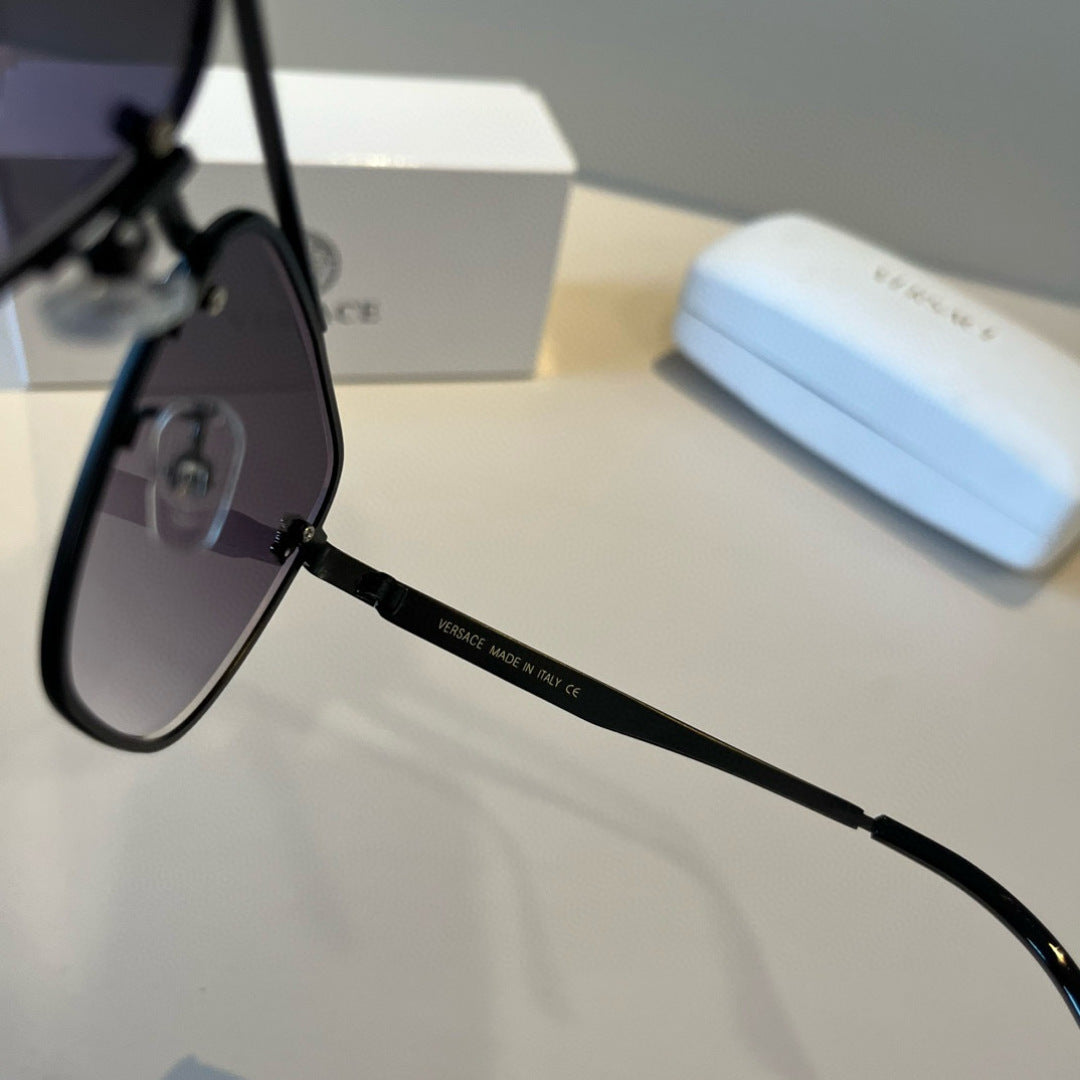 Versace Polarized Fashion Silver Lens Sunglasses for Men & Women - detail image 8