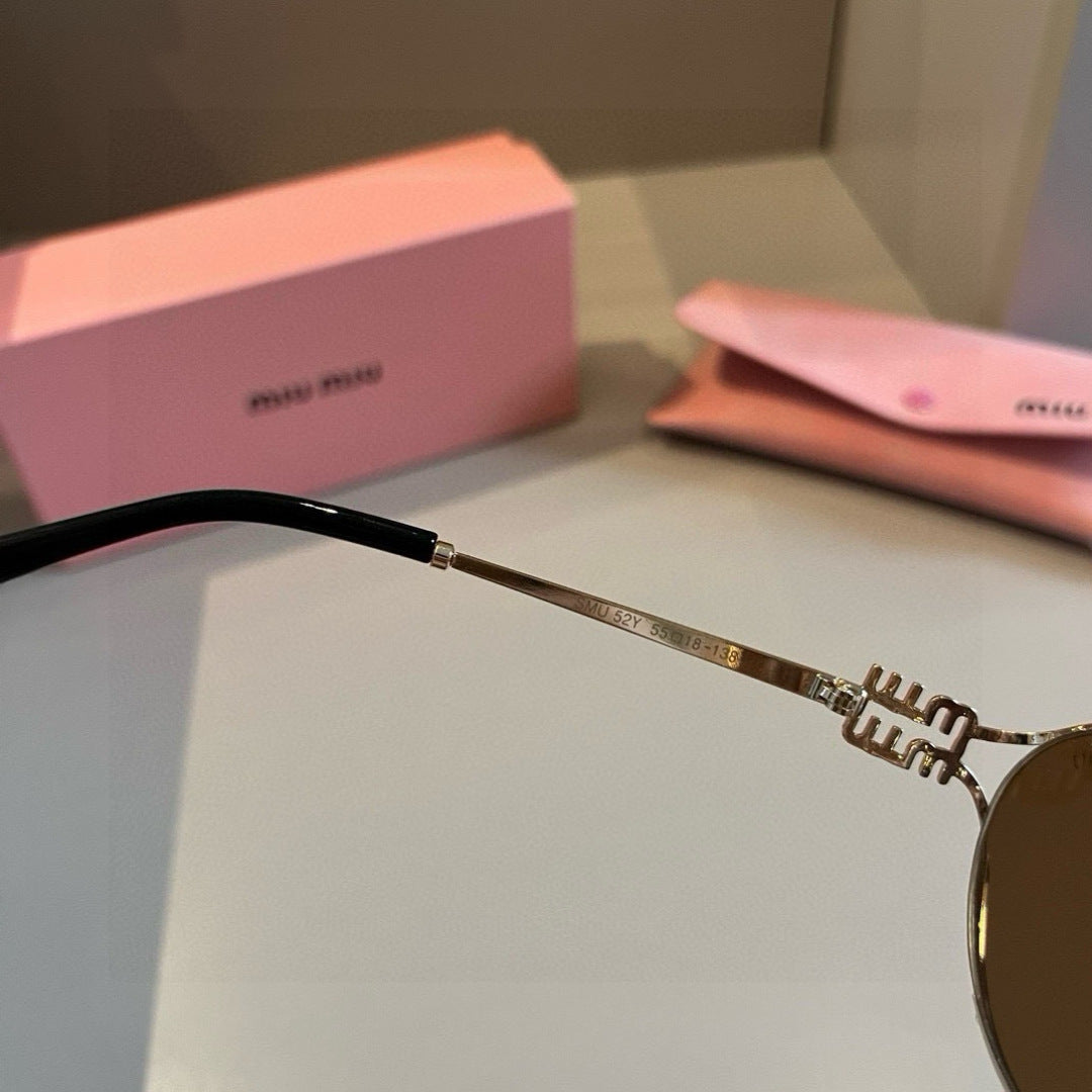 Miu Miu Metal Fashion Brown Lens Sunglasses for Men & Women - 449720 - detail image 8