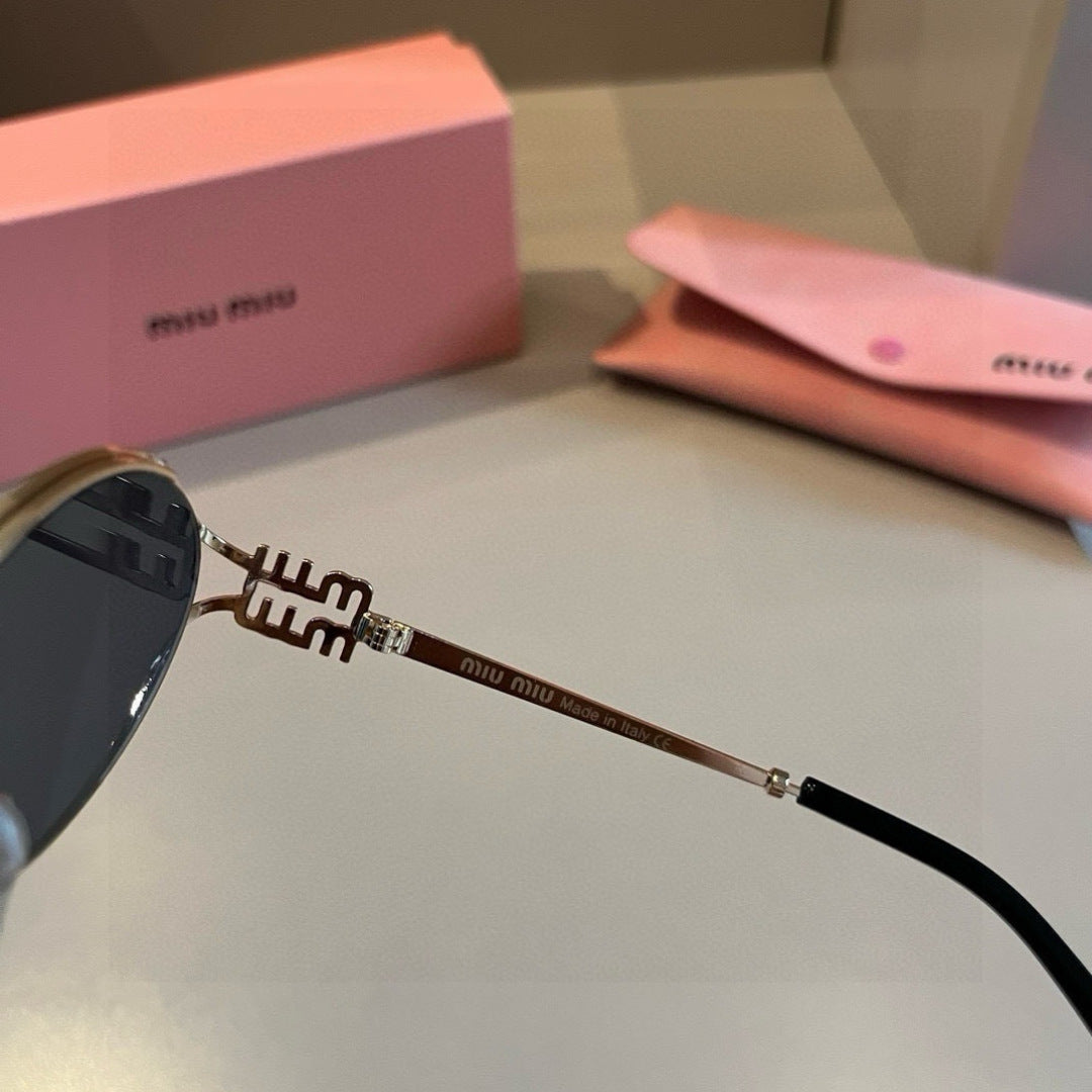 Miu Miu Metal Fashion Brown Lens Sunglasses for Men & Women - 449721 - detail image 7