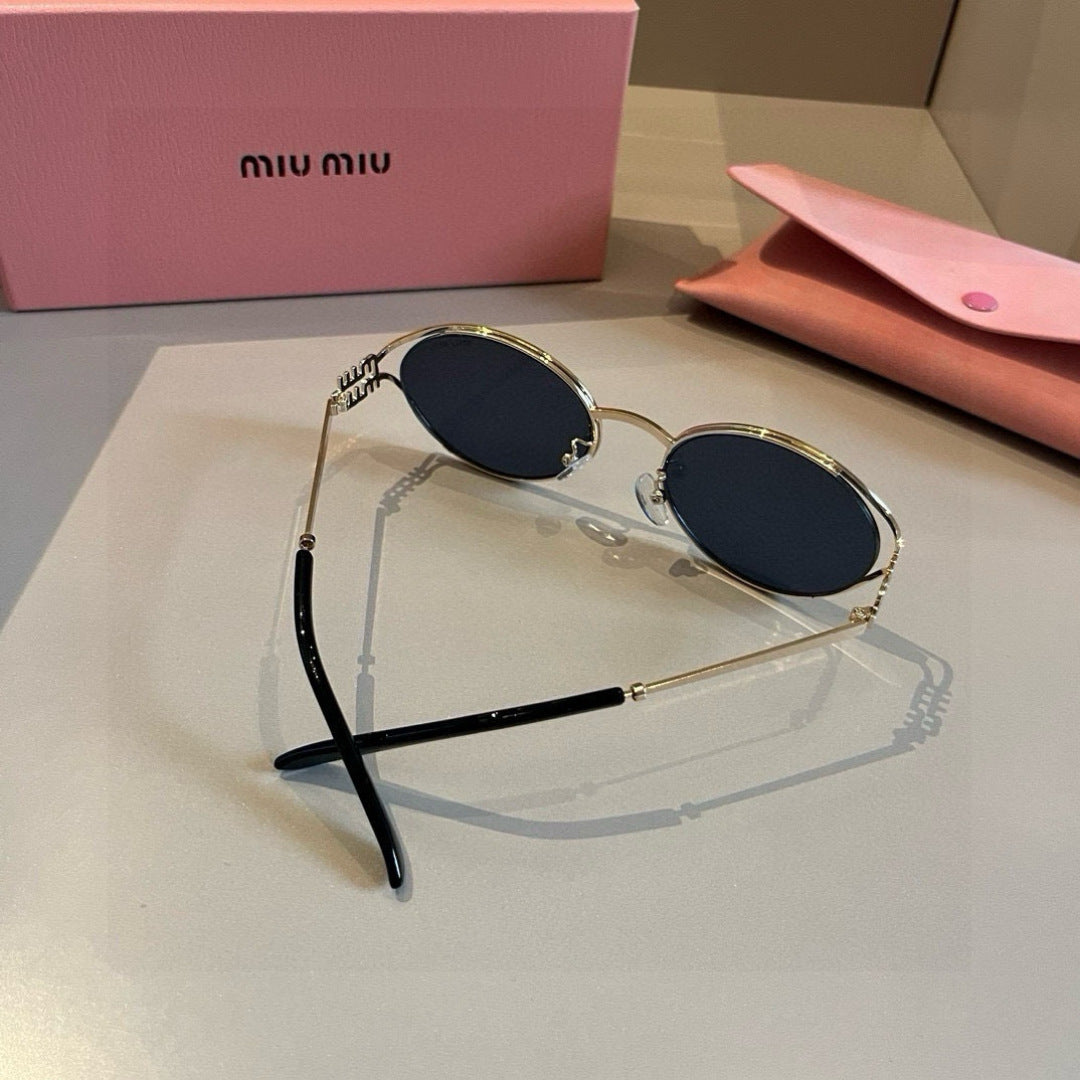 Miu Miu Metal Fashion Brown Lens Sunglasses for Men & Women - 449721 - detail image 5