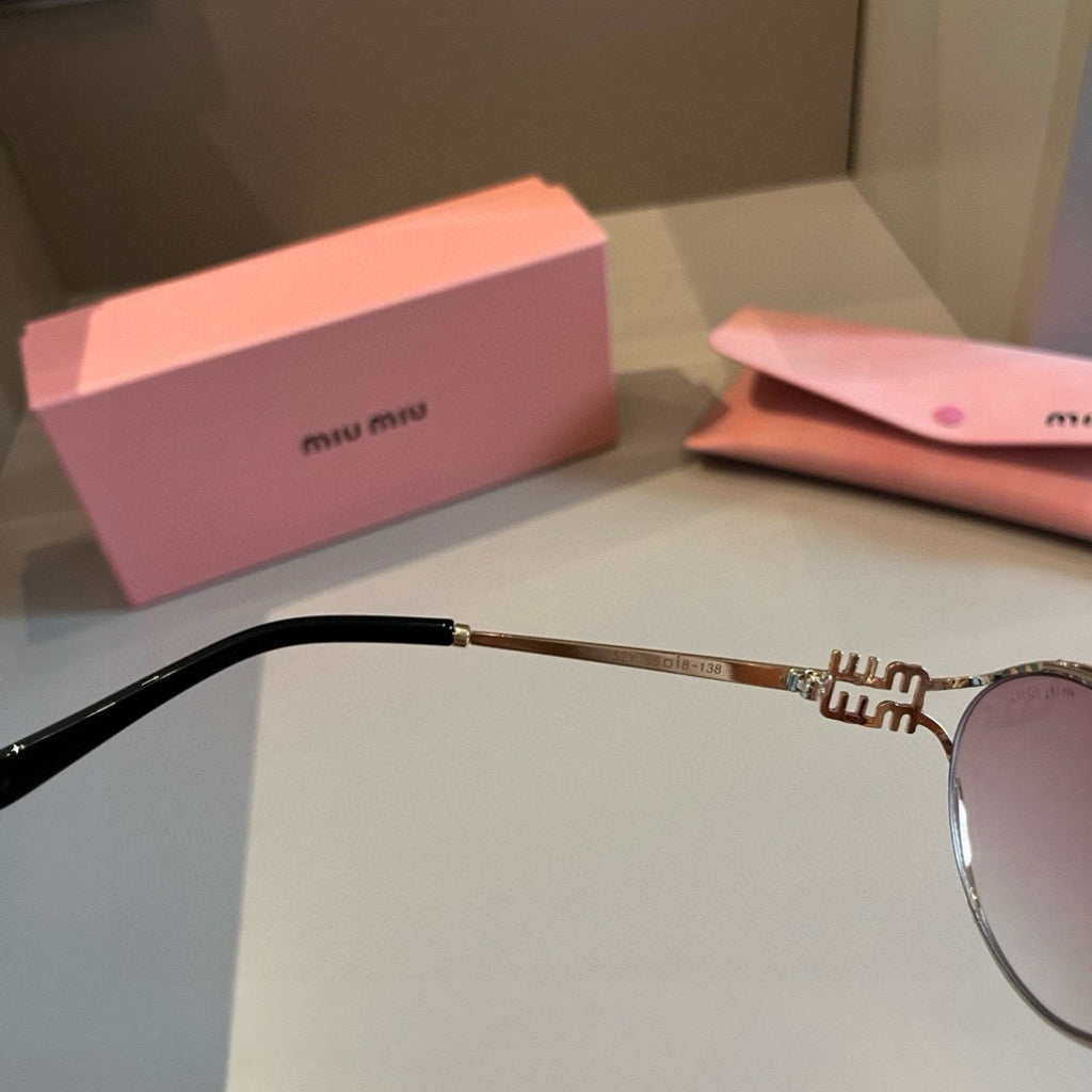 Miu Miu Metal Fashion Silver Lens Sunglasses for Men & Women - 449722 - detail image 8
