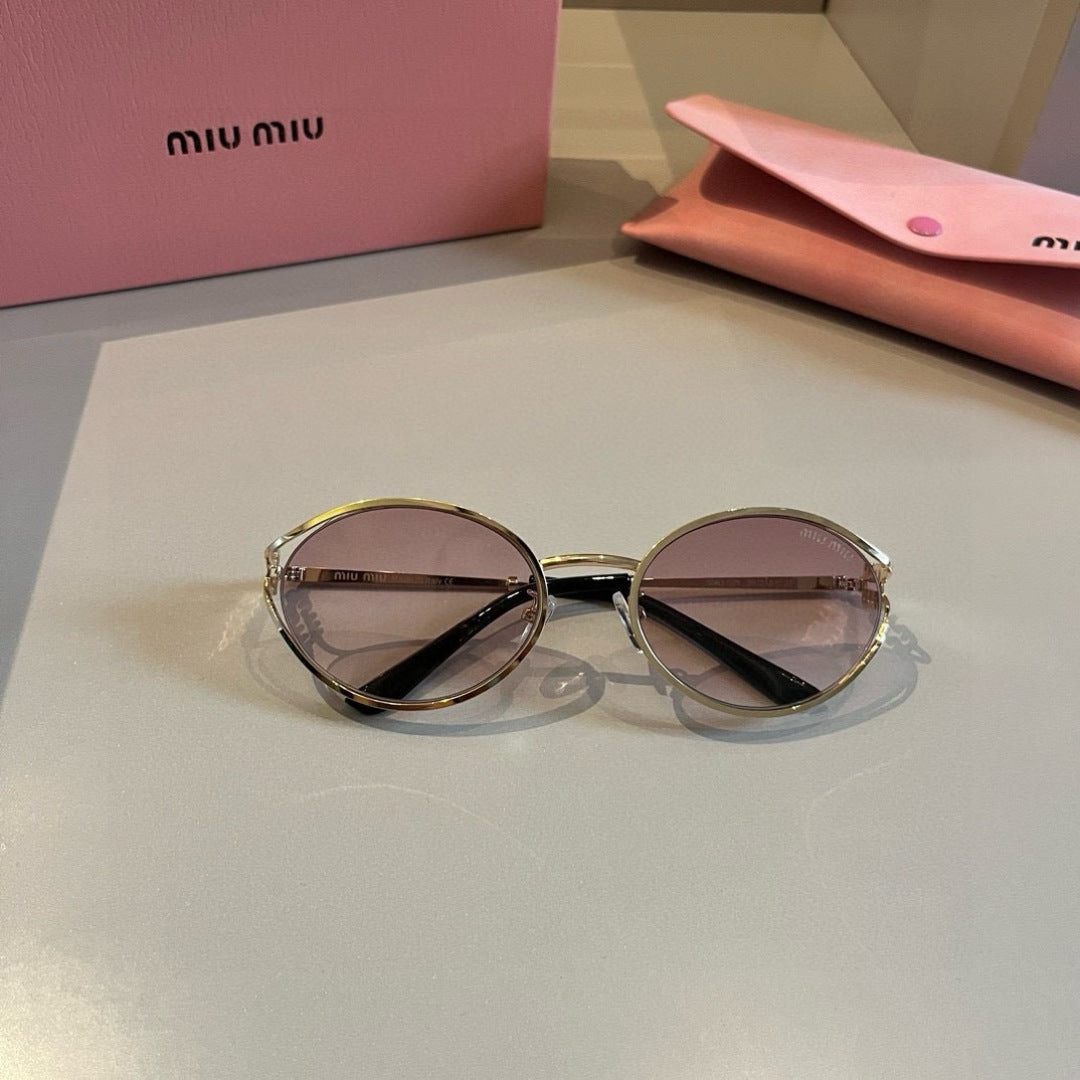 Miu Miu Metal Fashion Silver Lens Sunglasses for Men & Women - 449722 - detail image 4