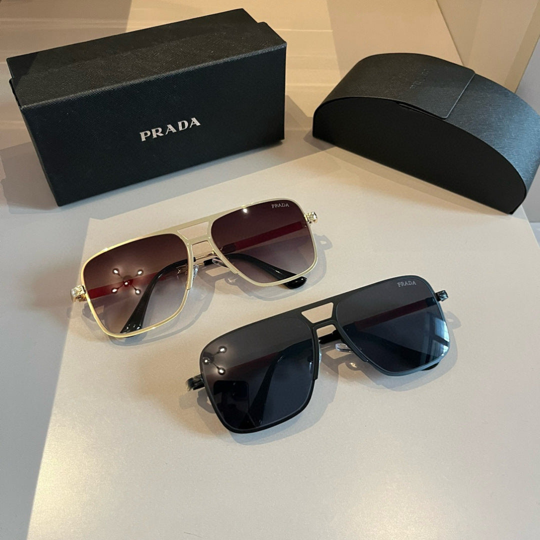 Prada Polarized Fashion Gold Lens Sunglasses for Men - 998127 - detail image 10