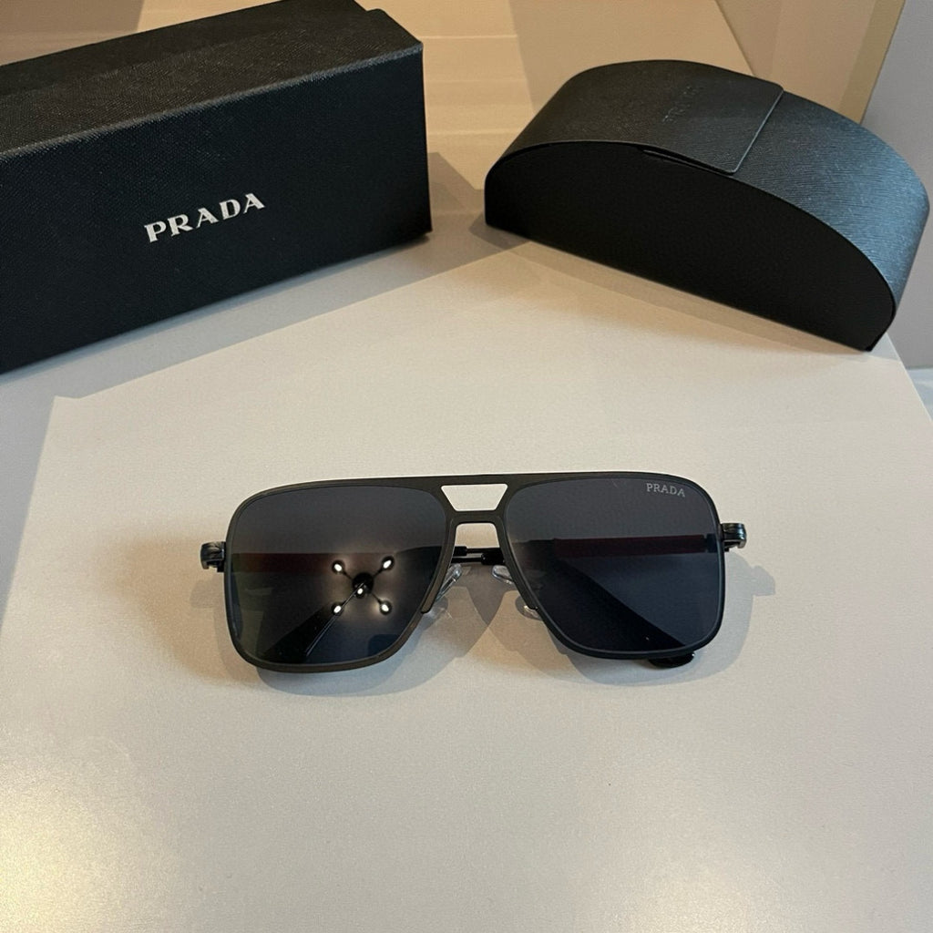 Prada Polarized Fashion Gold Lens Sunglasses for Men - 998127 - detail image 7