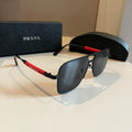 Prada Polarized Fashion Gold Lens Sunglasses for Men - 998127