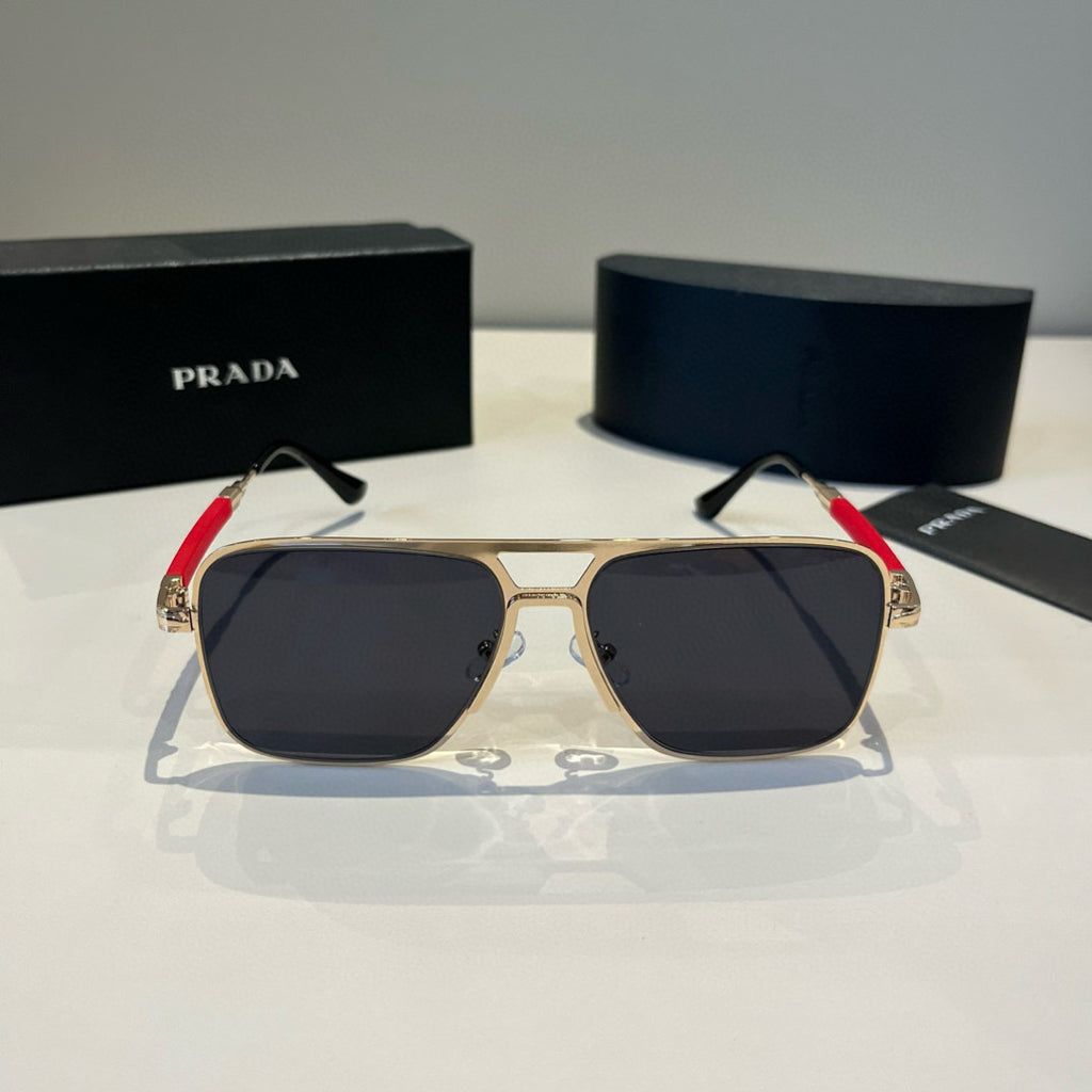 Prada Polarized Fashion Black Lens Sunglasses for Men - 998129 - detail image 2
