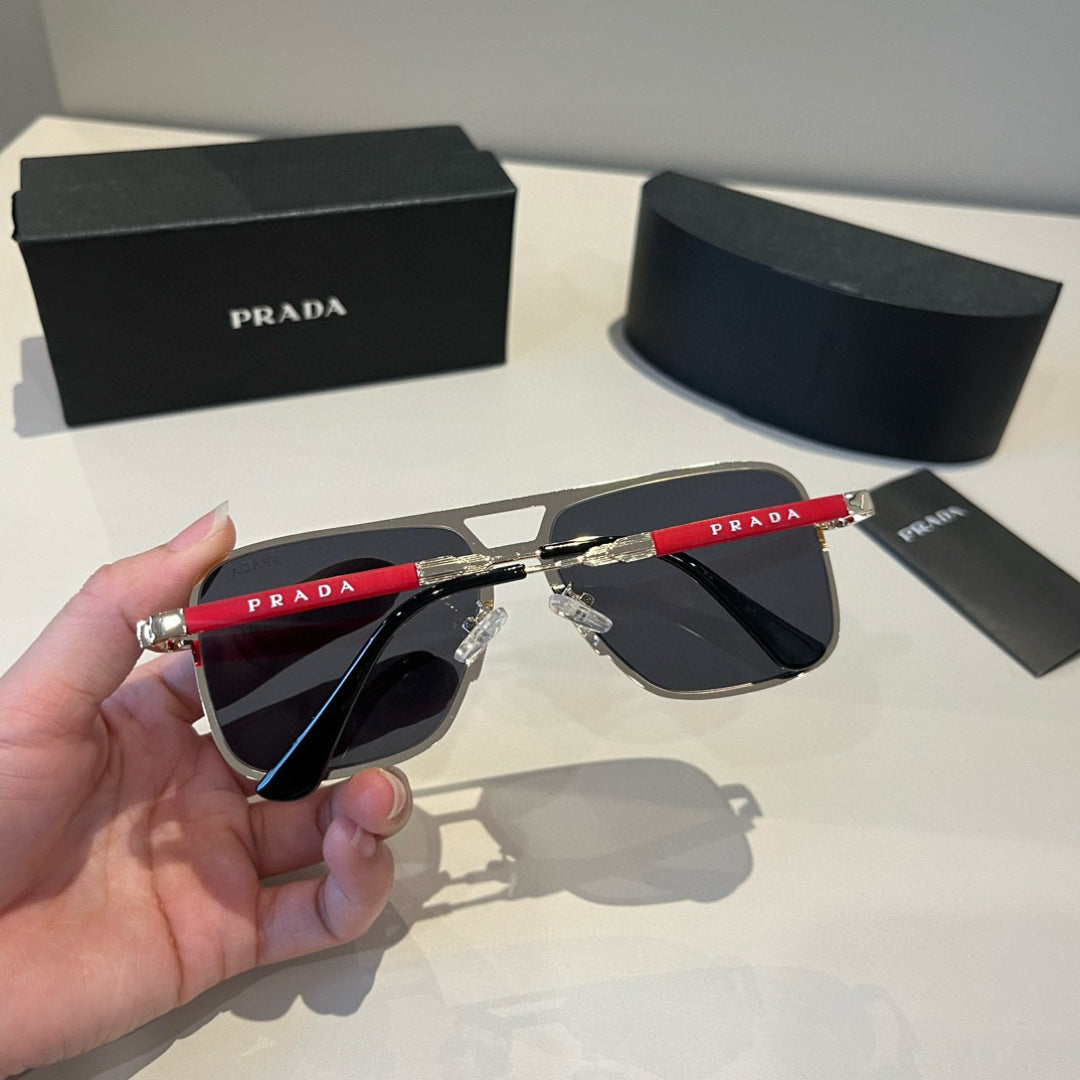 Prada Polarized Fashion Black Lens Sunglasses for Men - 998129 - detail image 6