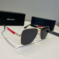Prada Polarized Fashion Black Lens Sunglasses for Men - 998129