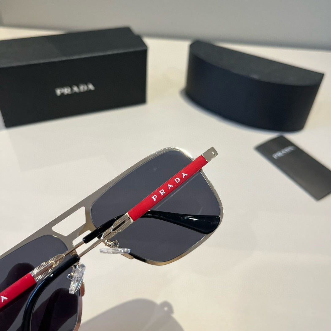 Prada Polarized Fashion Black Lens Sunglasses for Men - 998129 - detail image 8