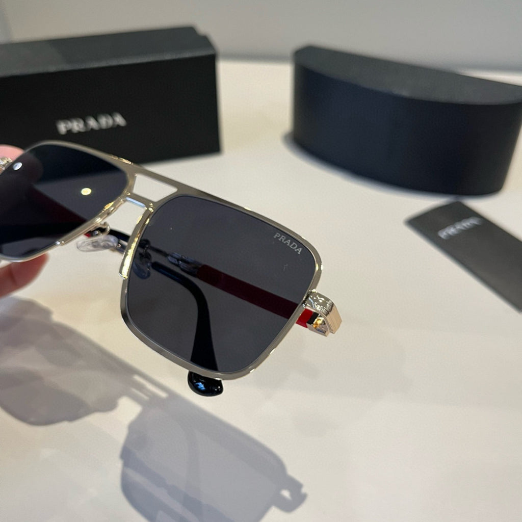 Prada Polarized Fashion Black Lens Sunglasses for Men - 998129 - detail image 5