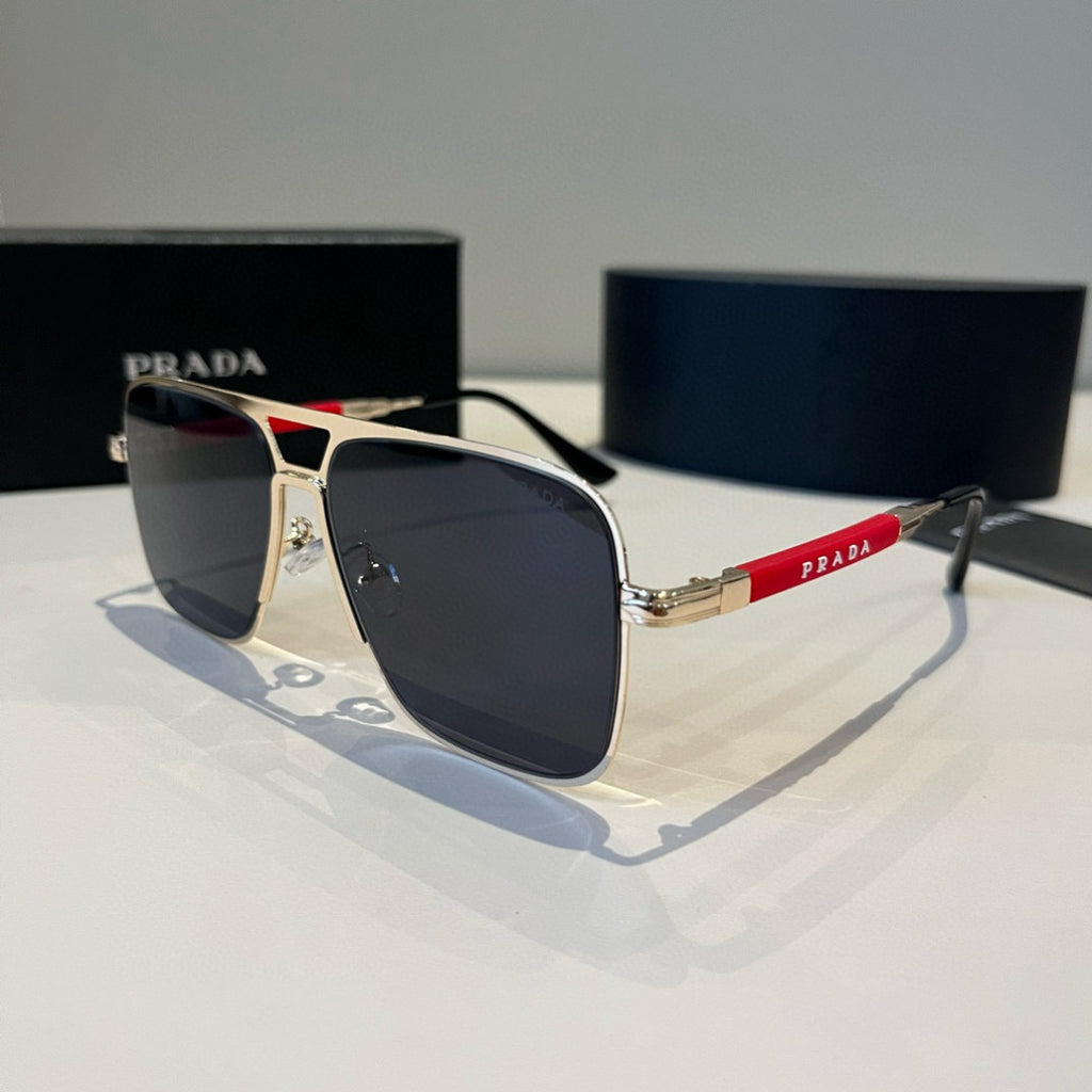 Prada Polarized Fashion Black Lens Sunglasses for Men - 998129 - detail image 3