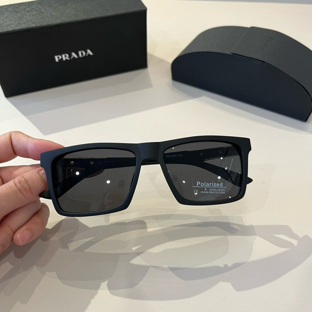 Prada Polarized Fashion Black Lens Sunglasses for Men - 358380 - detail image 4