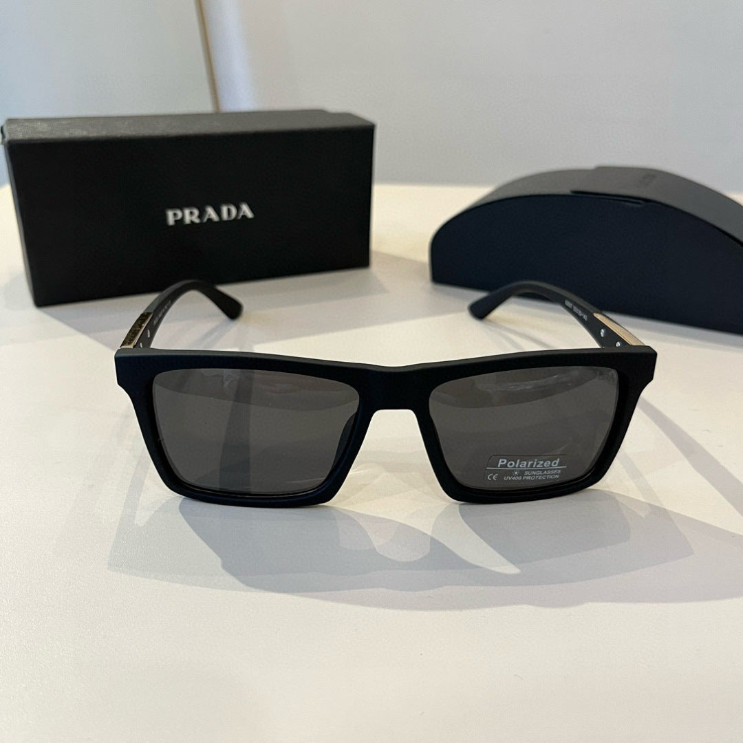 Prada Polarized Fashion Black Lens Sunglasses for Men - 358380 - detail image 2