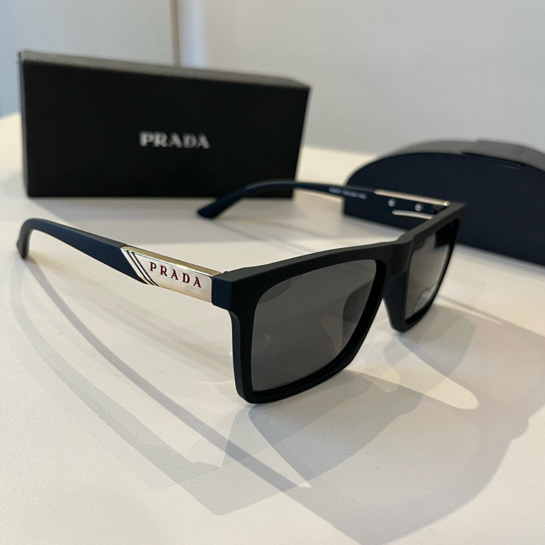 Prada Polarized Fashion Black Lens Sunglasses for Men - 358380