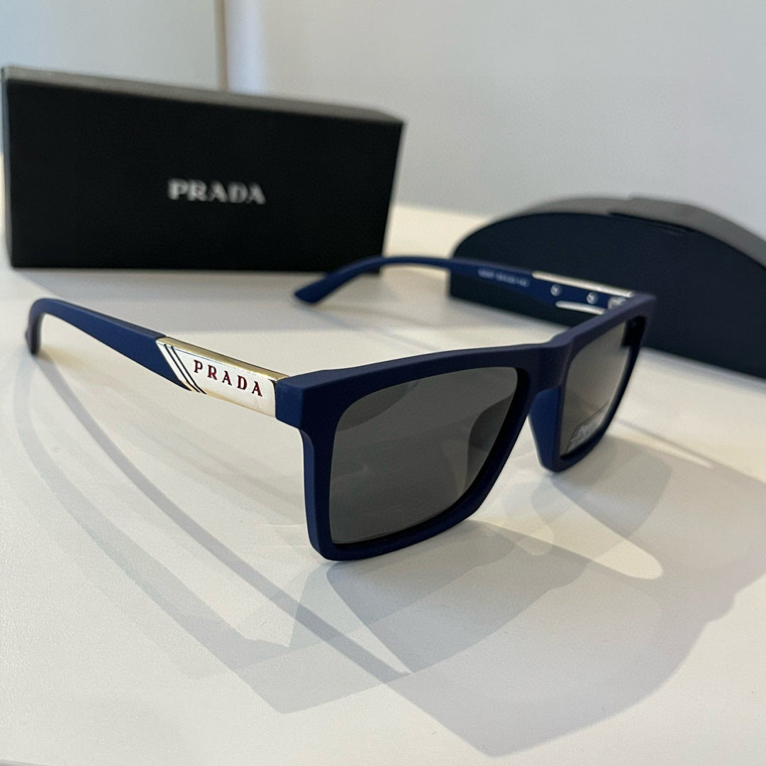 Prada Polarized Fashion Black Lens Sunglasses for Men - 358381