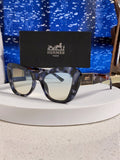 Hermès Cat-Eye Silver Lens Sunglasses for Men & Women - 488103