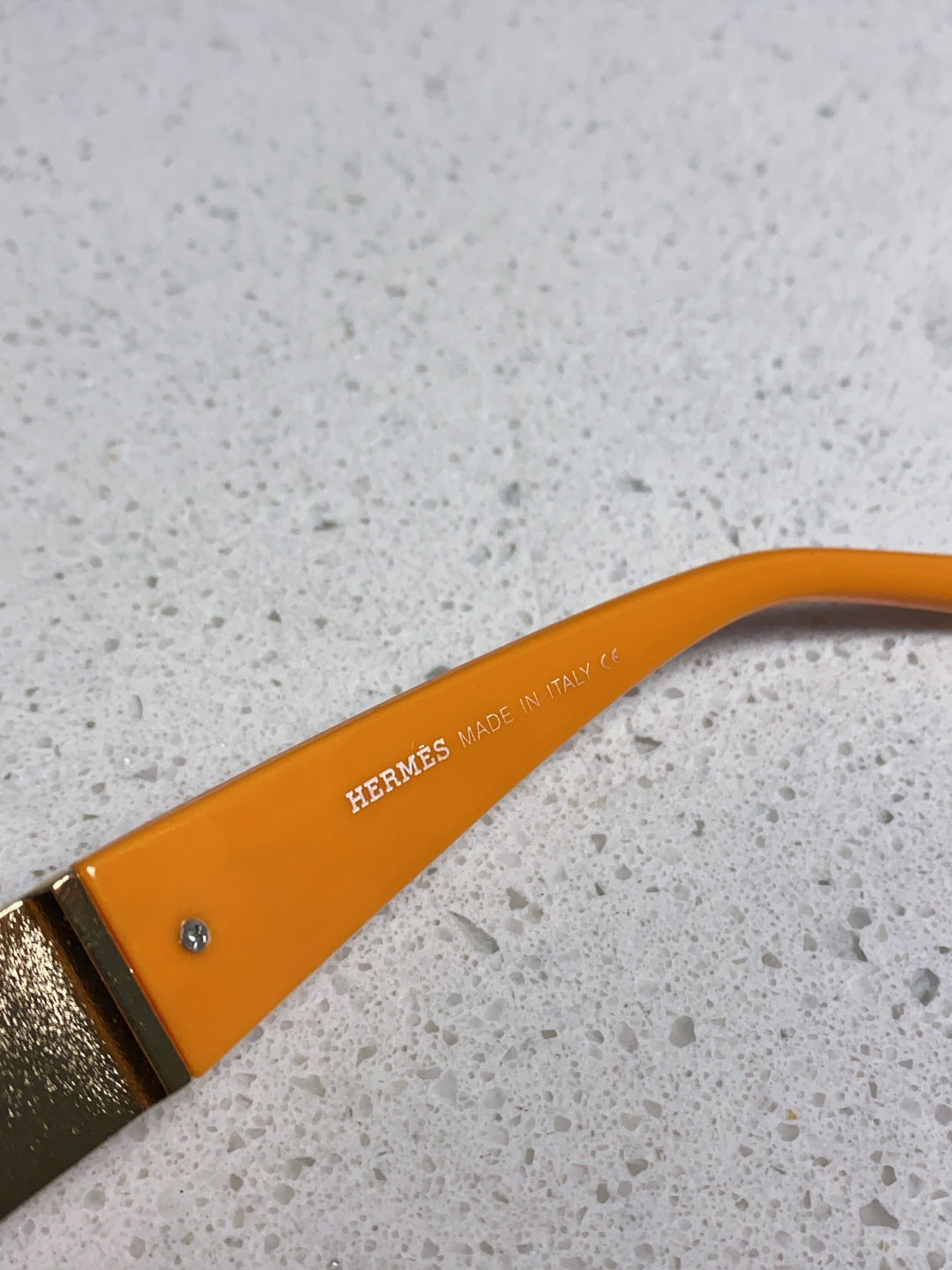 Hermès Cat-Eye Orange Lens Sunglasses for Men & Women - detail image 8