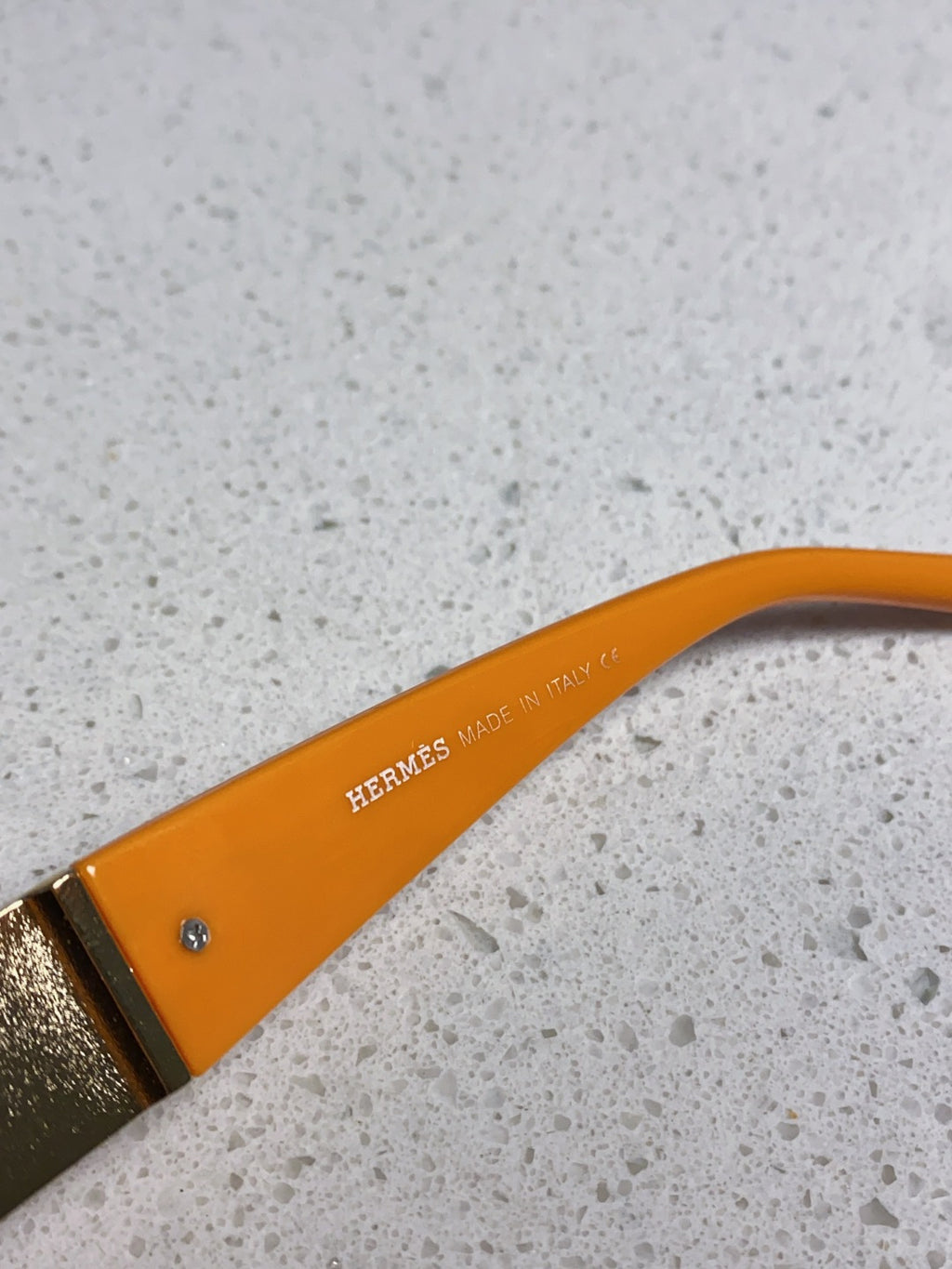 Hermès Cat-Eye Orange Lens Sunglasses for Men & Women - 358937 - detail image 8