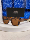 Hermès Cat-Eye Brown Lens Sunglasses for Men & Women - 358924