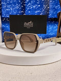 Hermès Polarized Round Brown Lens Sunglasses for Women