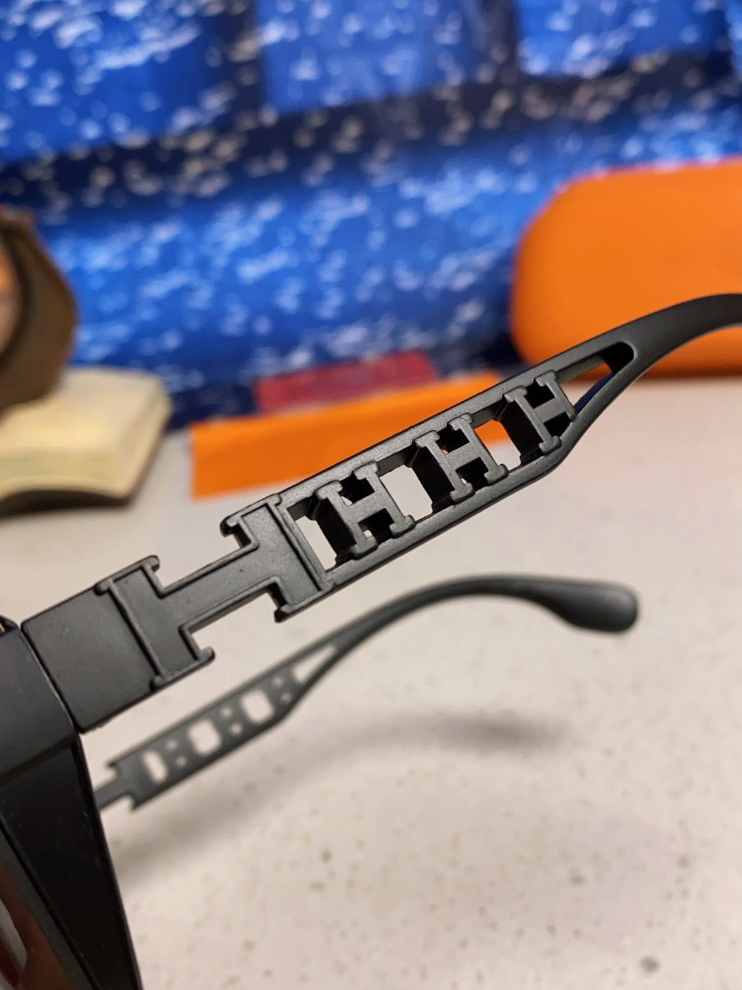 Hermès Polarized Round Black Lens Sunglasses for Women - detail image 7