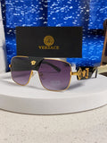 Versace Metal Square Purple Lens Sunglasses for Men & Women - 358822