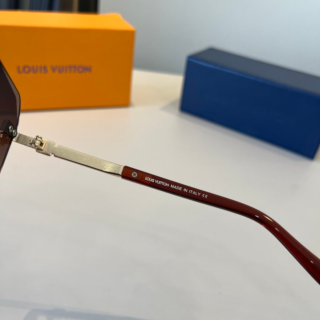 Louis Vuitton Fashion Red Lens Sunglasses for Men & Women - 357678 - detail image 5