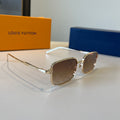 Louis Vuitton Metal Fashion Brown Lens Sunglasses for Men & Women - 357681