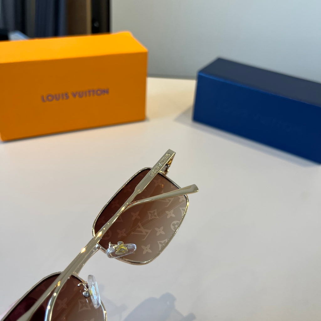 Louis Vuitton Metal Fashion Brown Lens Sunglasses for Men & Women - 357681 - detail image 6