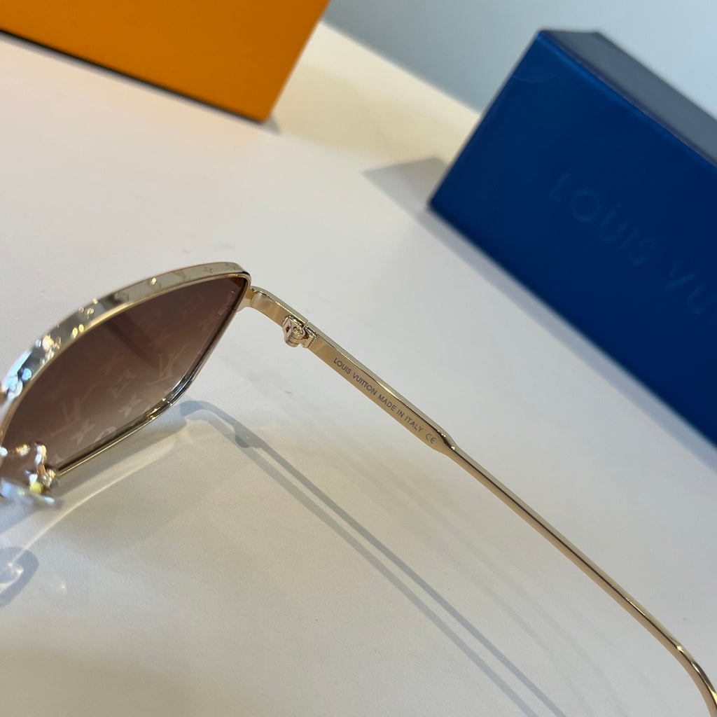 Louis Vuitton Metal Fashion Brown Lens Sunglasses for Men & Women - 357681 - detail image 4