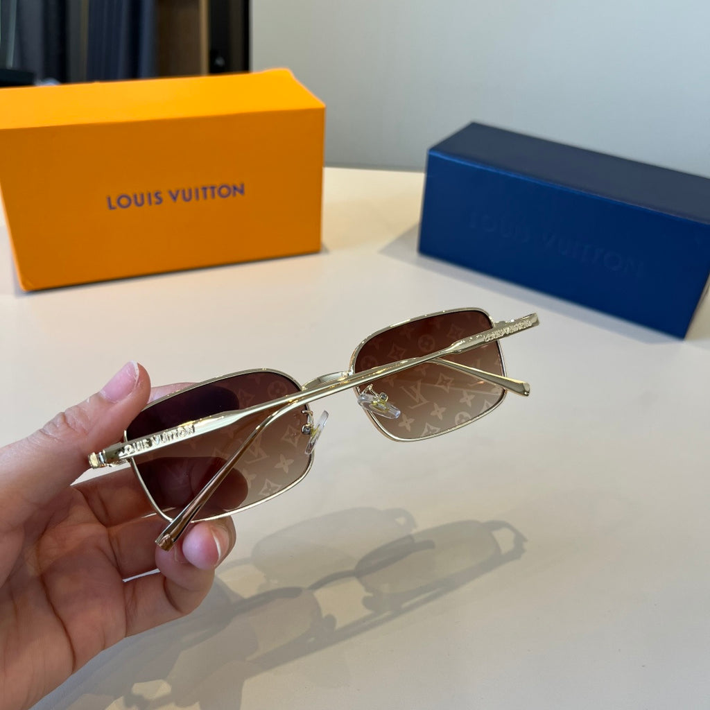 Louis Vuitton Metal Fashion Brown Lens Sunglasses for Men & Women - 357681 - detail image 7