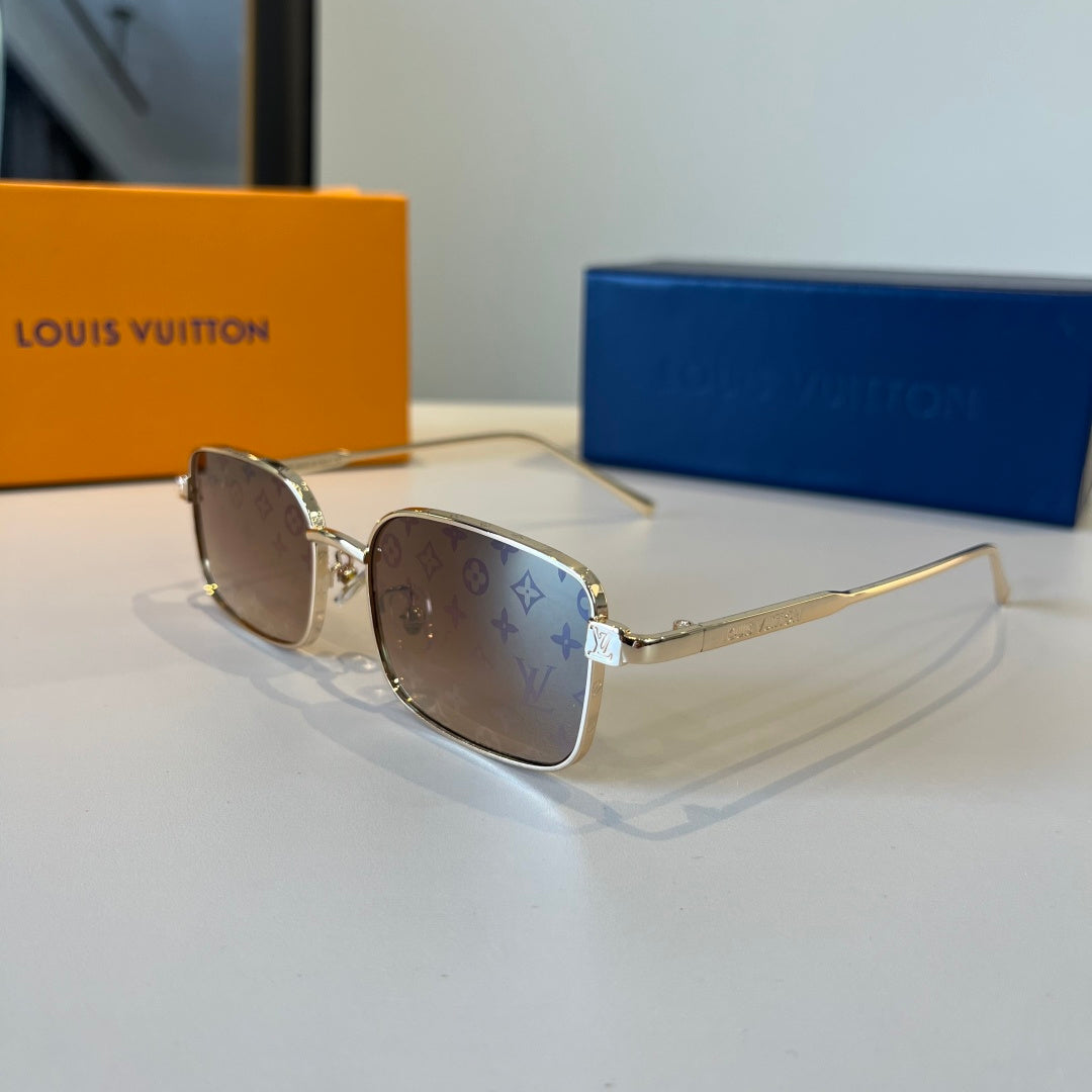 Louis Vuitton Metal Fashion Brown Lens Sunglasses for Men & Women - 357681 - detail image 3