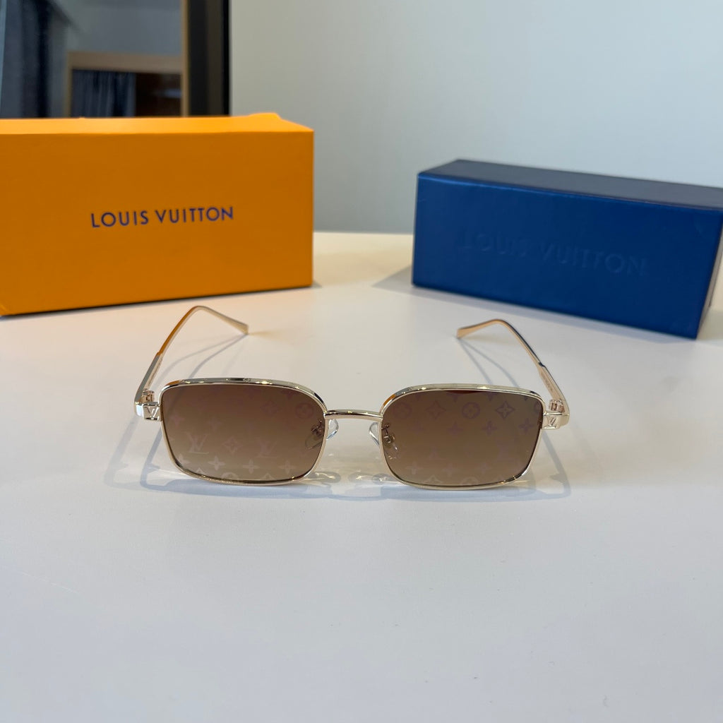 Louis Vuitton Metal Fashion Brown Lens Sunglasses for Men & Women - 357681 - detail image 2