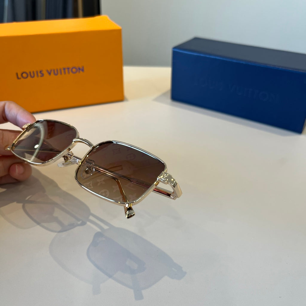 Louis Vuitton Metal Fashion Brown Lens Sunglasses for Men & Women - 357681 - detail image 8