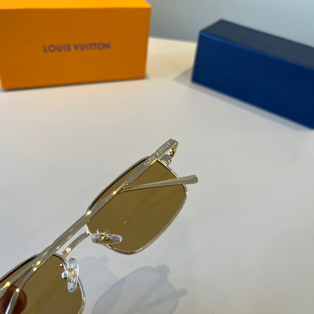 Louis Vuitton Metal Fashion Brown Lens Sunglasses for Men & Women - 357668 - detail image 6