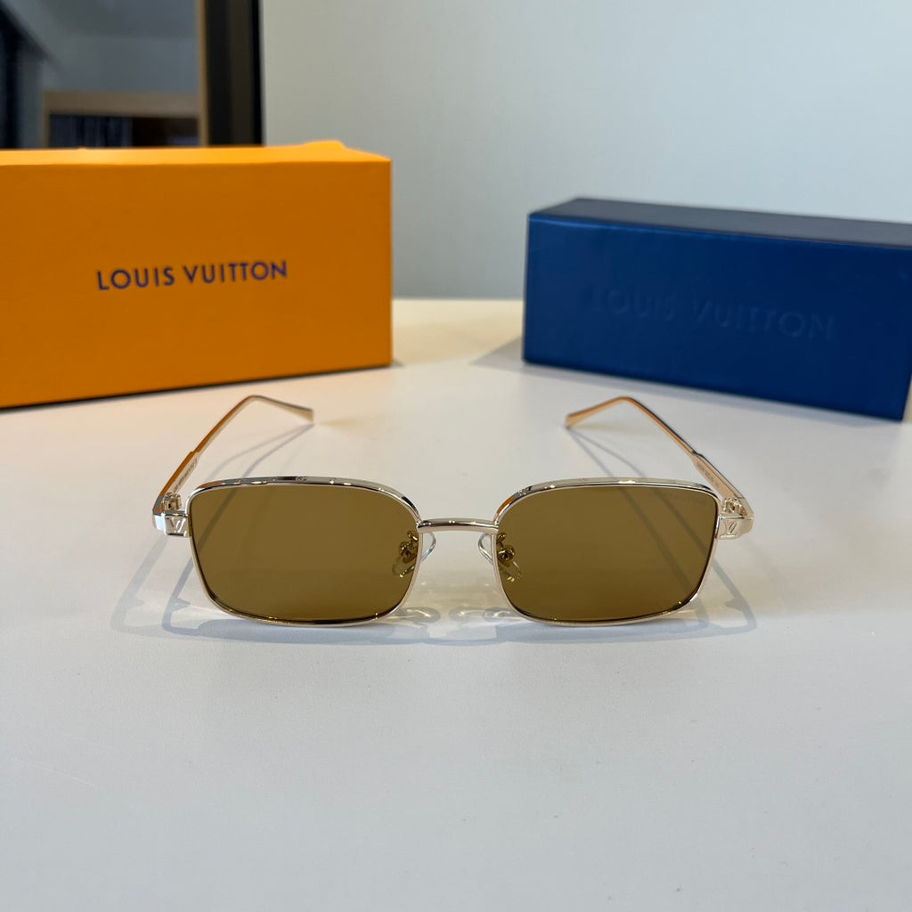 Louis Vuitton Metal Fashion Brown Lens Sunglasses for Men & Women - 357668 - detail image 2