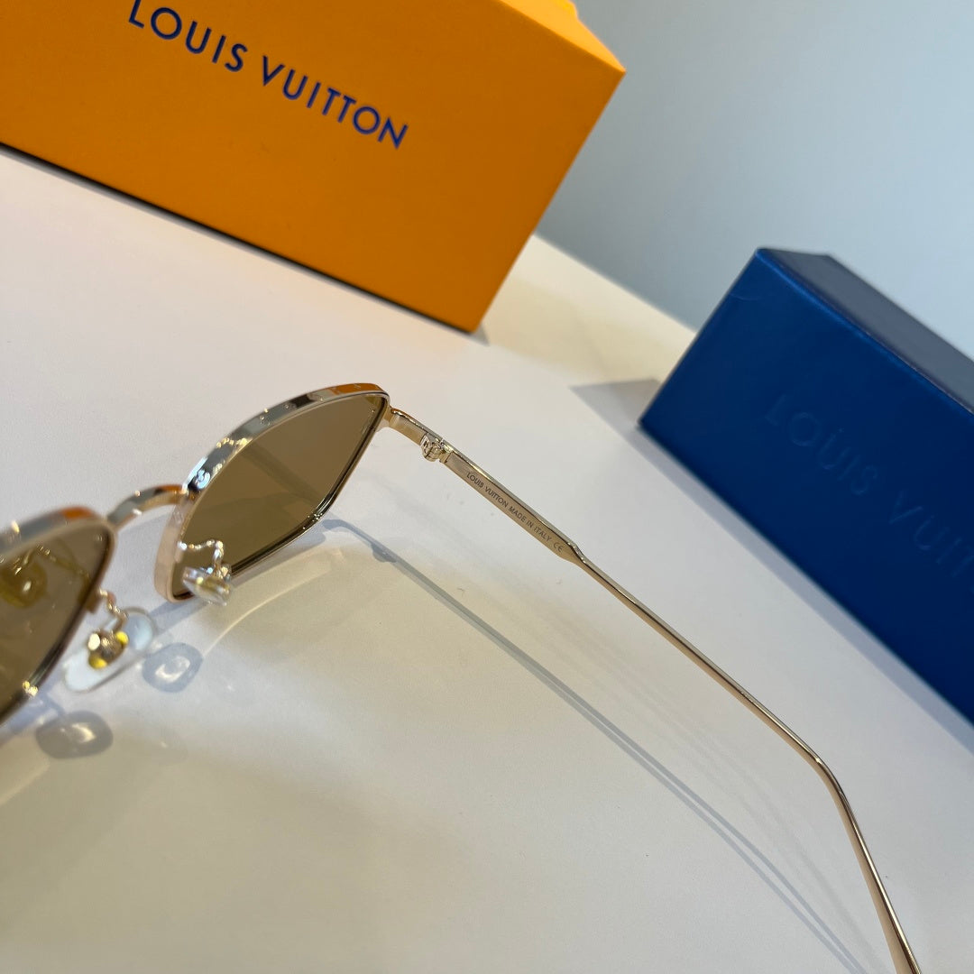 Louis Vuitton Metal Fashion Brown Lens Sunglasses for Men & Women - 357668 - detail image 4