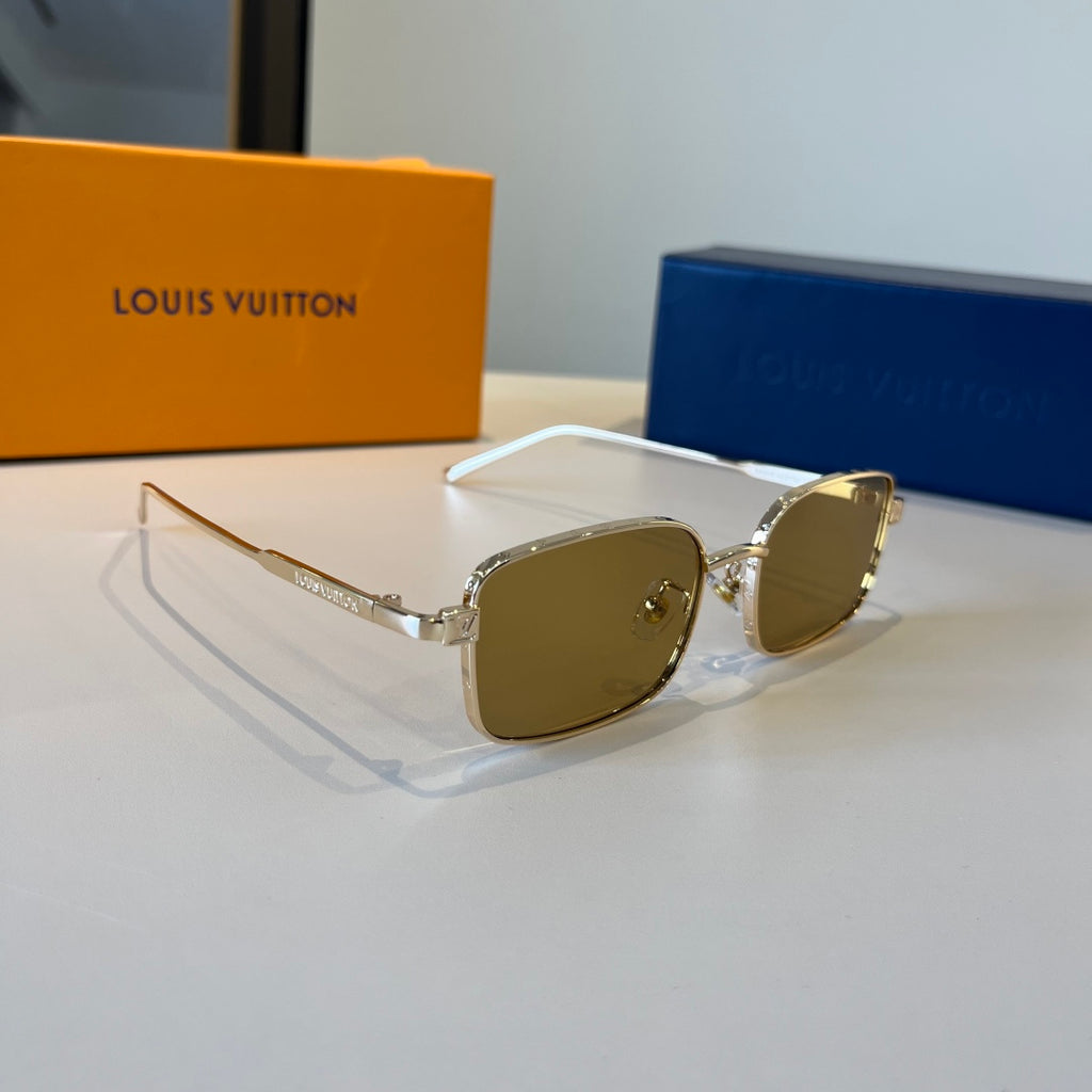Louis Vuitton Metal Fashion Brown Lens Sunglasses for Men & Women - 357668