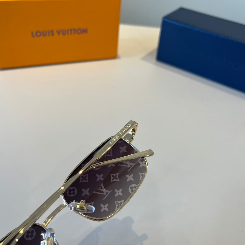 Louis Vuitton Metal Fashion Silver Lens Sunglasses for Men & Women - 357669 - detail image 6