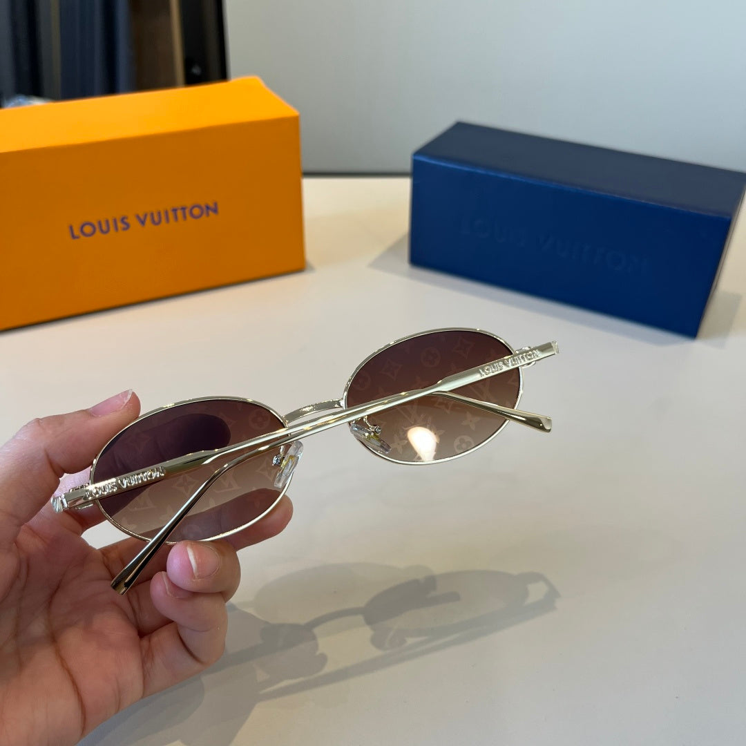 Louis Vuitton Metal Fashion Brown Lens Sunglasses for Men & Women - 357674 - detail image 7