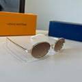Louis Vuitton Metal Fashion Brown Lens Sunglasses for Men & Women - 357674