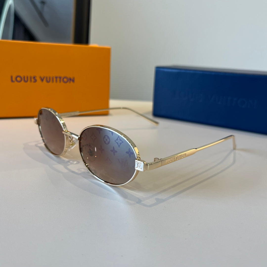 Louis Vuitton Metal Fashion Brown Lens Sunglasses for Men & Women - 357674 - detail image 3