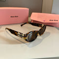 Miu Miu Cat-Eye Gold Lens Sunglasses for Men & Women - 399157