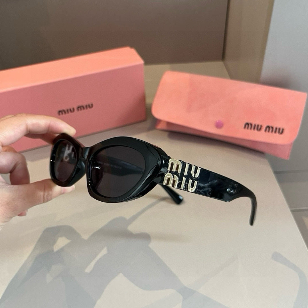 Miu Miu Cat-Eye Gold Lens Sunglasses for Men & Women - 399158 - detail image 4