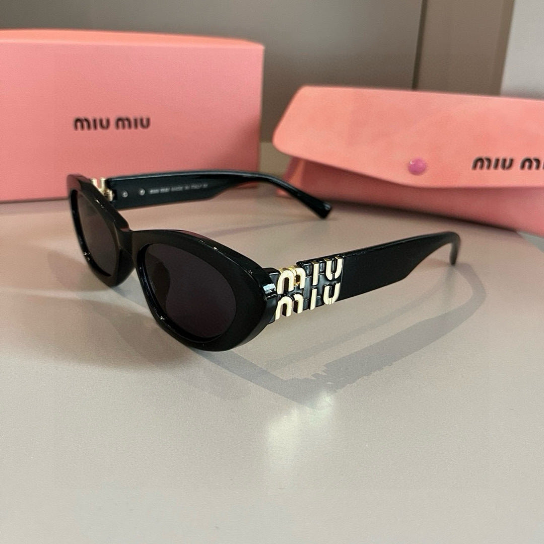 Miu Miu Cat-Eye Gold Lens Sunglasses for Men & Women - 399158 - detail image 3