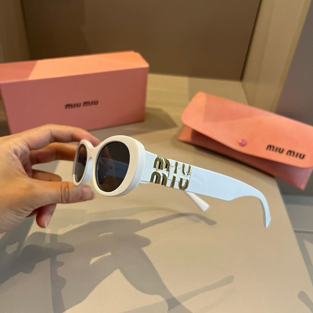 Miu Miu Cat-Eye Gold Lens Sunglasses for Men & Women - 487594 - detail image 4