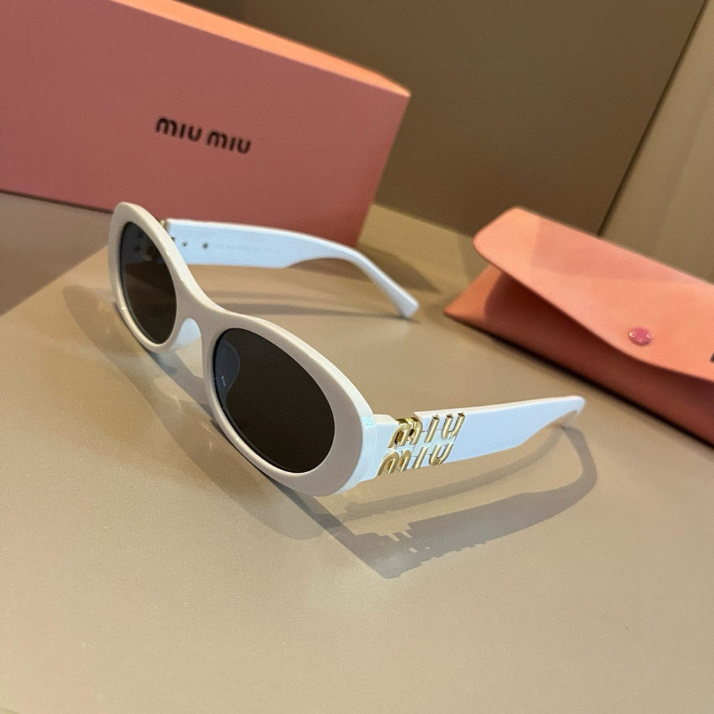 Miu Miu Cat-Eye Gold Lens Sunglasses for Men & Women - 487594 - detail image 3